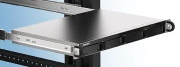 Qnap présente un NAS compact 1U TS-433eU avec 4 supports de disque