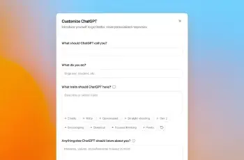 ChatGPT modifie le ton de la voix en fonction d&rsquo;instructions personnalisées