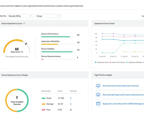 Application trop lourde ou CPU lente&nbsp;? ManageEngine étend Endpoint Central avec des fonctions DEX