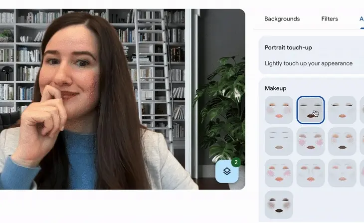 Google Meet vous maquille avec du maquillage propulsé par l’IA