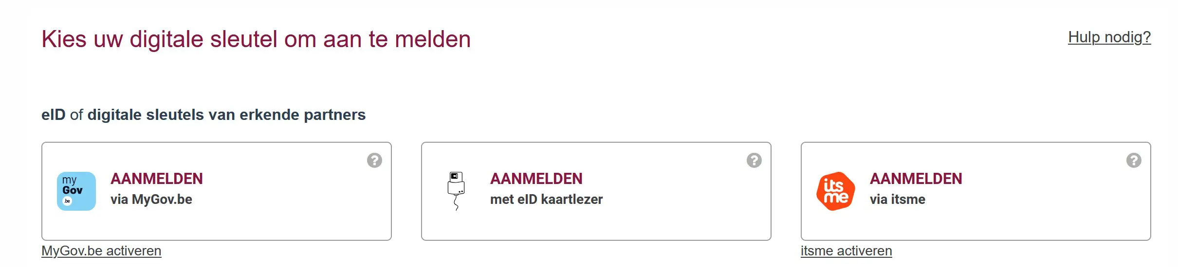 mygov itsme aanmelden