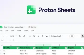 Proton lance Proton Sheets : une alternative chiffrée à Google Sheets et Excel