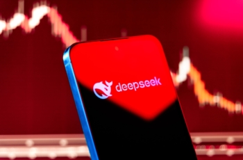 deepseek logo rood