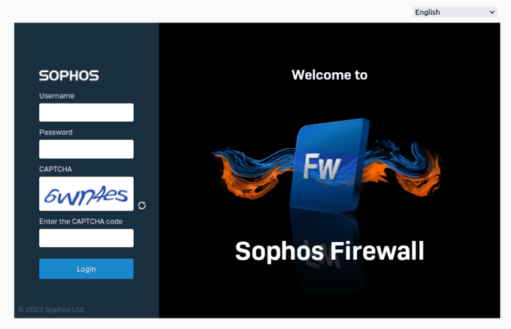 sophos firewall captcha