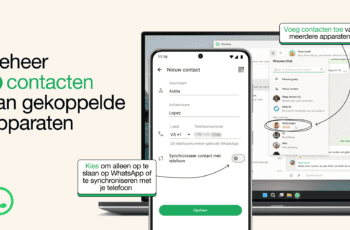 Contactenlijst in WhatsApp